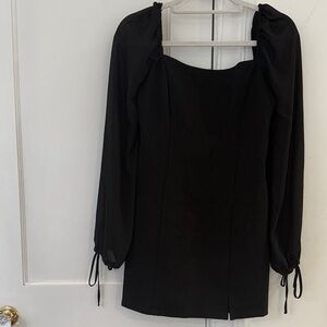 NWT Forever 21 Black Dress with sheer sleeves